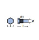 Anodes with Plug For Isoterm serie boiler - 8mm-0.31" Dia. - 01452 - Tecnoseal 